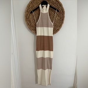 New Hello Molly Color Block Halter Dress Size S